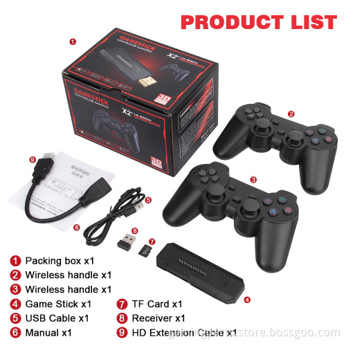 2023 Hot Sale GD10 Game Stick X2 PLUS Retro Game Stick4k HD TV Video Game Console